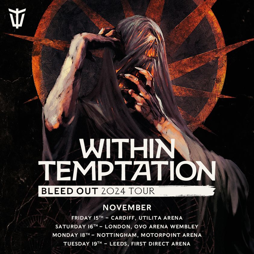 Within Temptation - Bleed Out 2024 Tour en Motorpoint Arena Nottingham Tickets