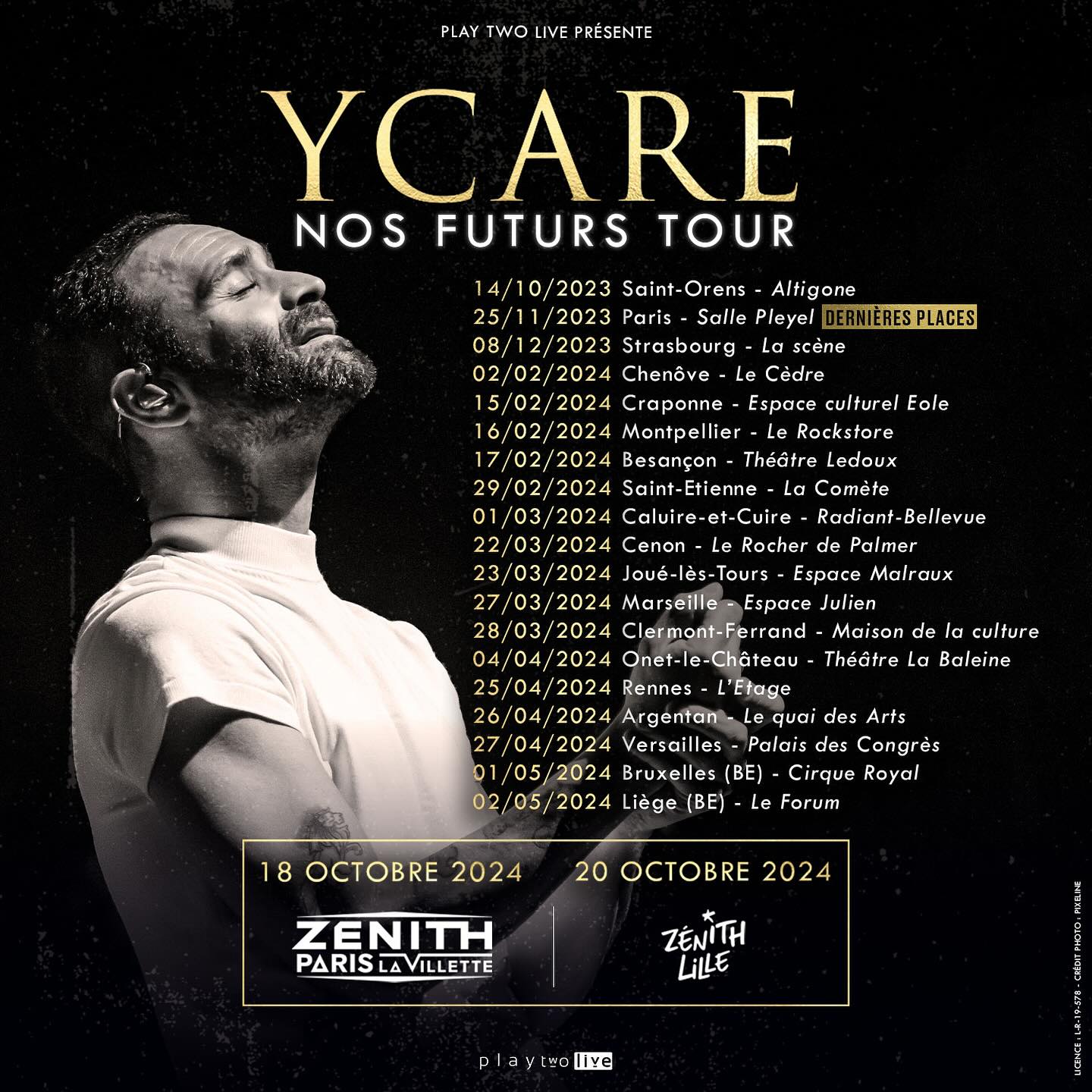 Ycare - Nos Futurs Tour al Zenith Lille Tickets