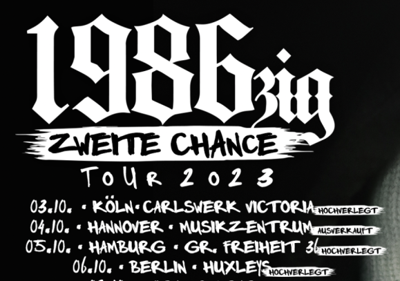 Billets 1986zig - Zweite Chance Tour 2023 (Backstage Werk - Munich)