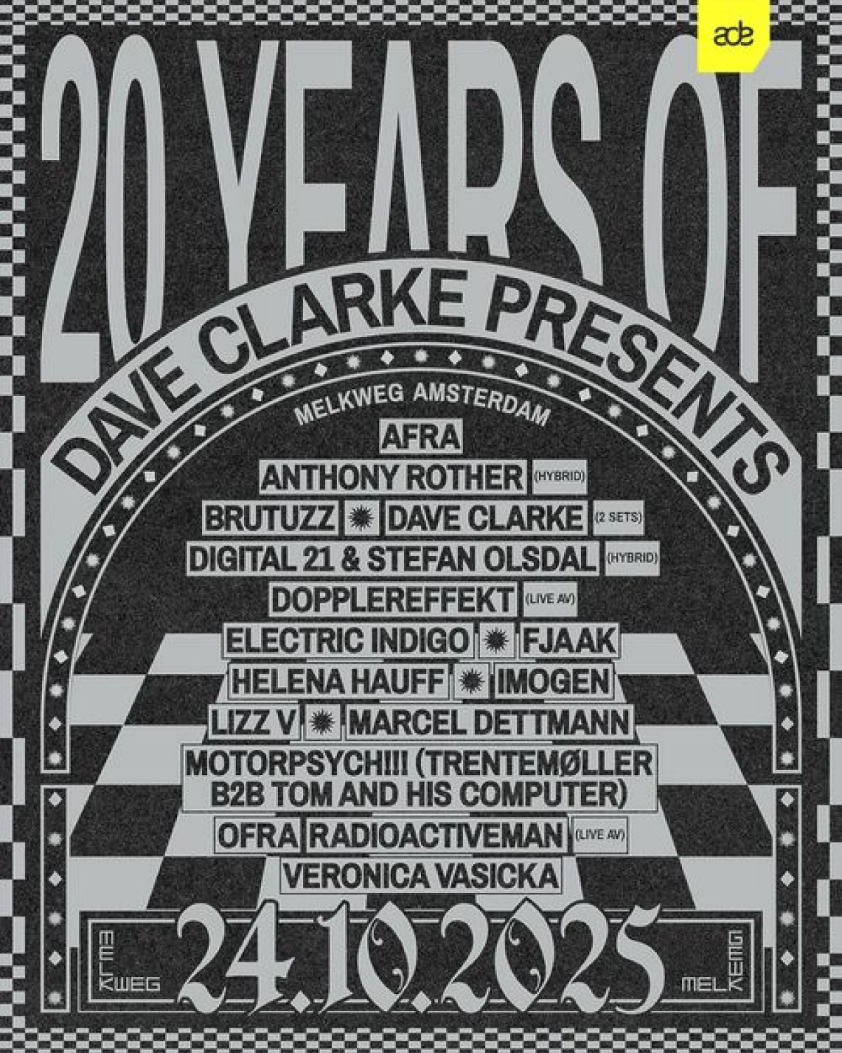 Billets 20 Years Of Dave Clarke Presents (Melkweg - Amsterdam)