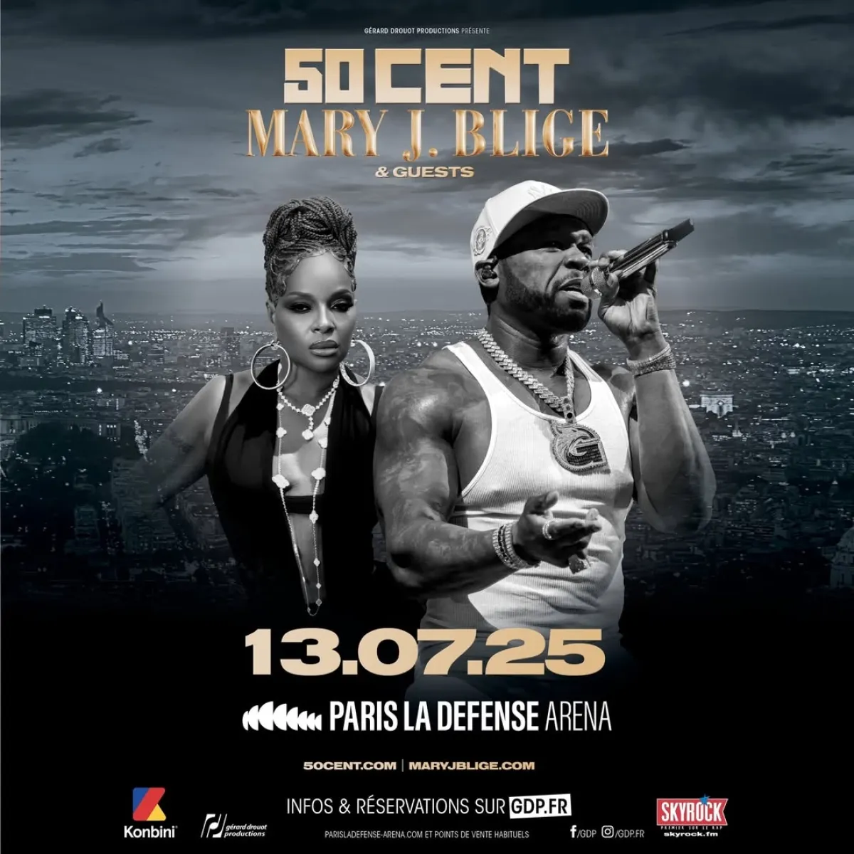Billets 50 Cent - Mary J. Blige (Paris La Defense Arena - Paris)