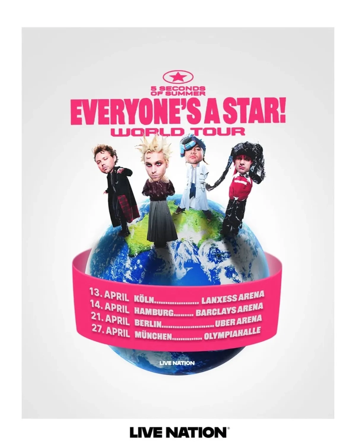Billets 5 Seconds of Summer (Barclays Arena - Hambourg)