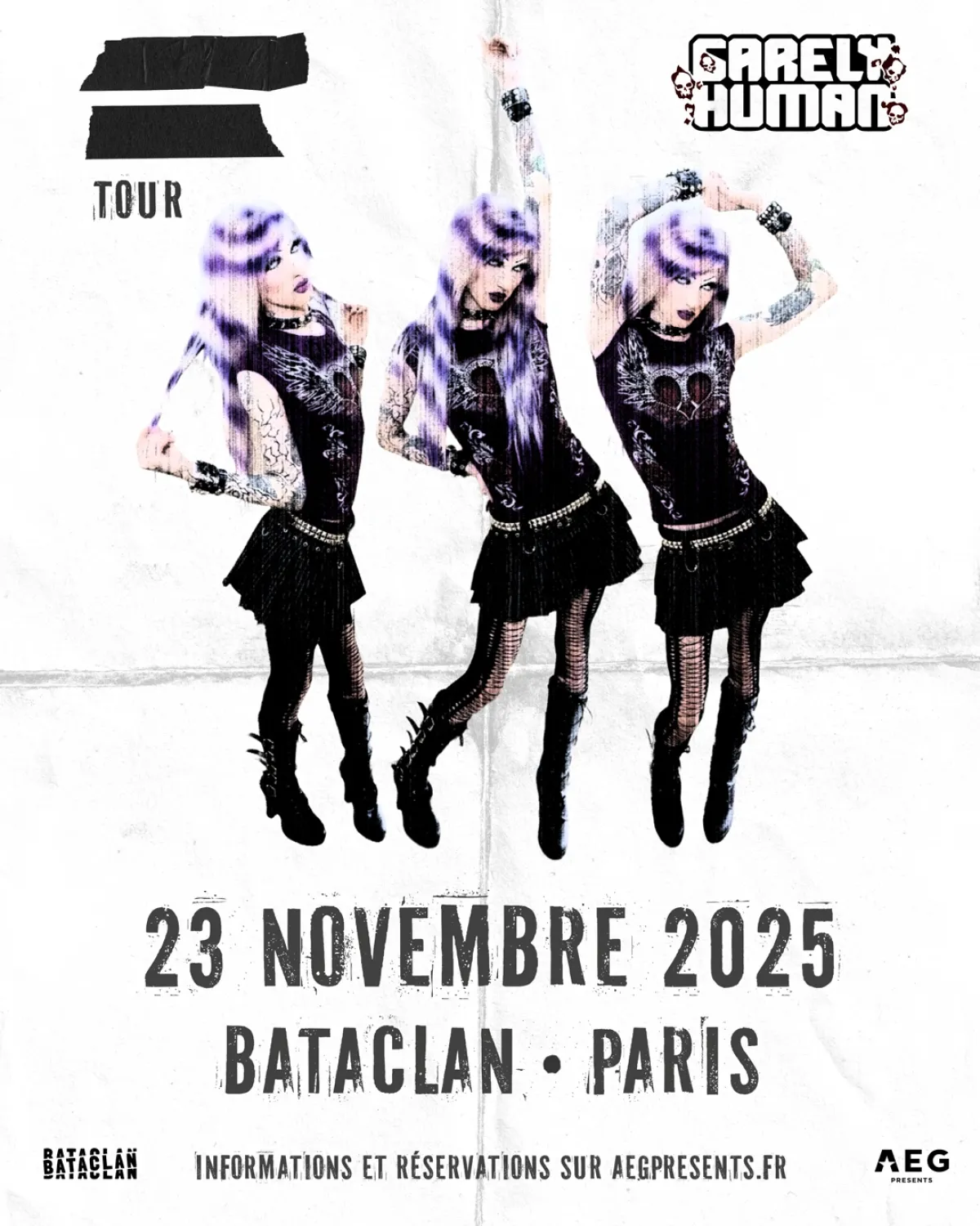 Billets 6arelyhuman (Bataclan - Paris)