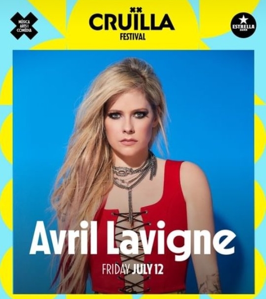 Avril Lavigne - Amaral - Shinova - Festival Cruilla 2024 - Friday al Parc del Fòrum Barcelona Tickets