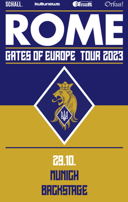 Billets Rome - Gates of Europe Tour (Backstage Werk - Munich)
