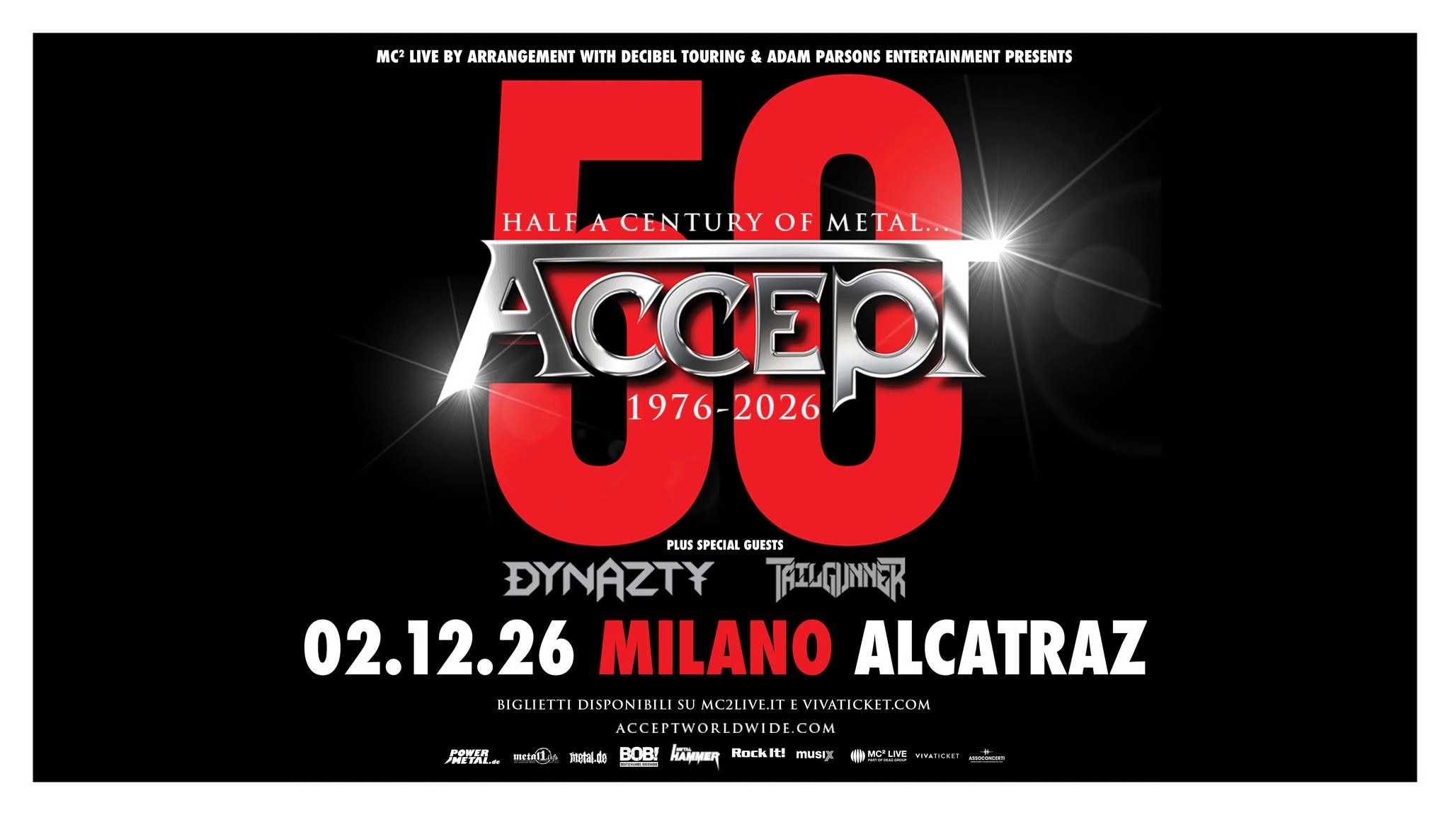 Accept al Alcatraz Milano Tickets