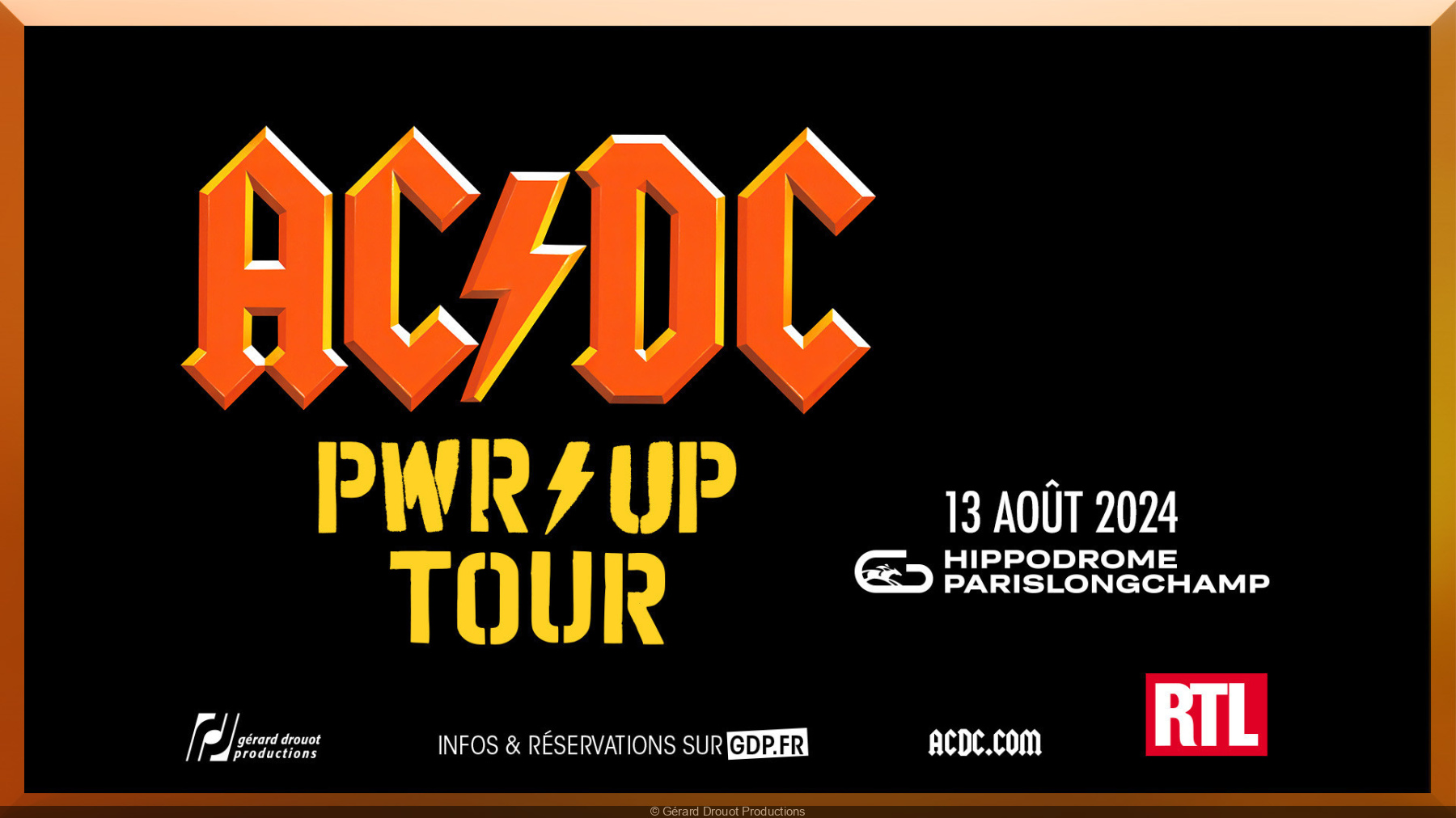 AC/DC en Hippodrome de Longchamp Tickets