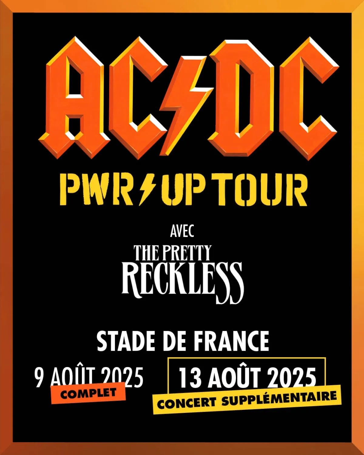 Billets AC/DC (Stade de France - Paris)