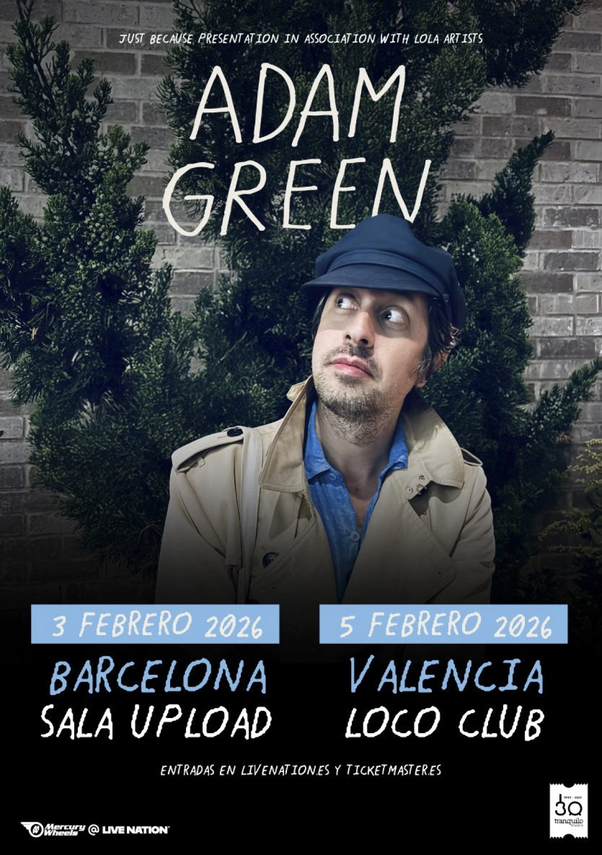 Billets Adam Green (Sala Upload - Barcelone)