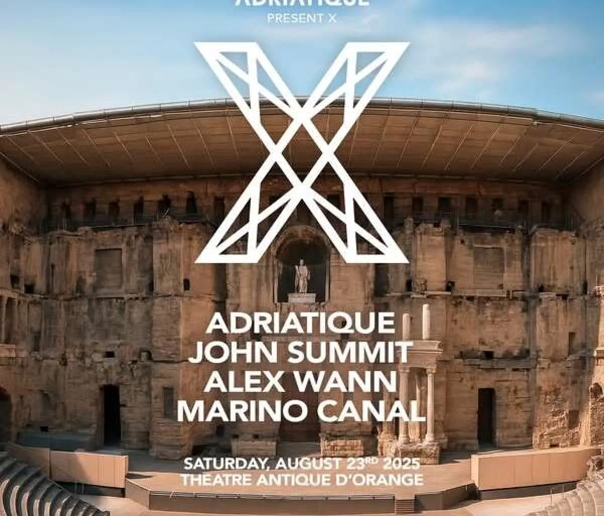 Billets Adriatique present X (Theatre Antique Orange - Orange)