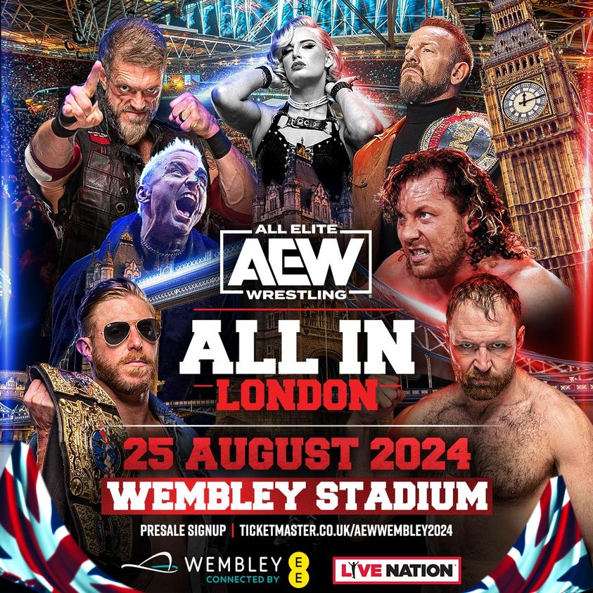 AEW All In London 2024 al Wembley Stadium biglietti (25 agosto 2024 a