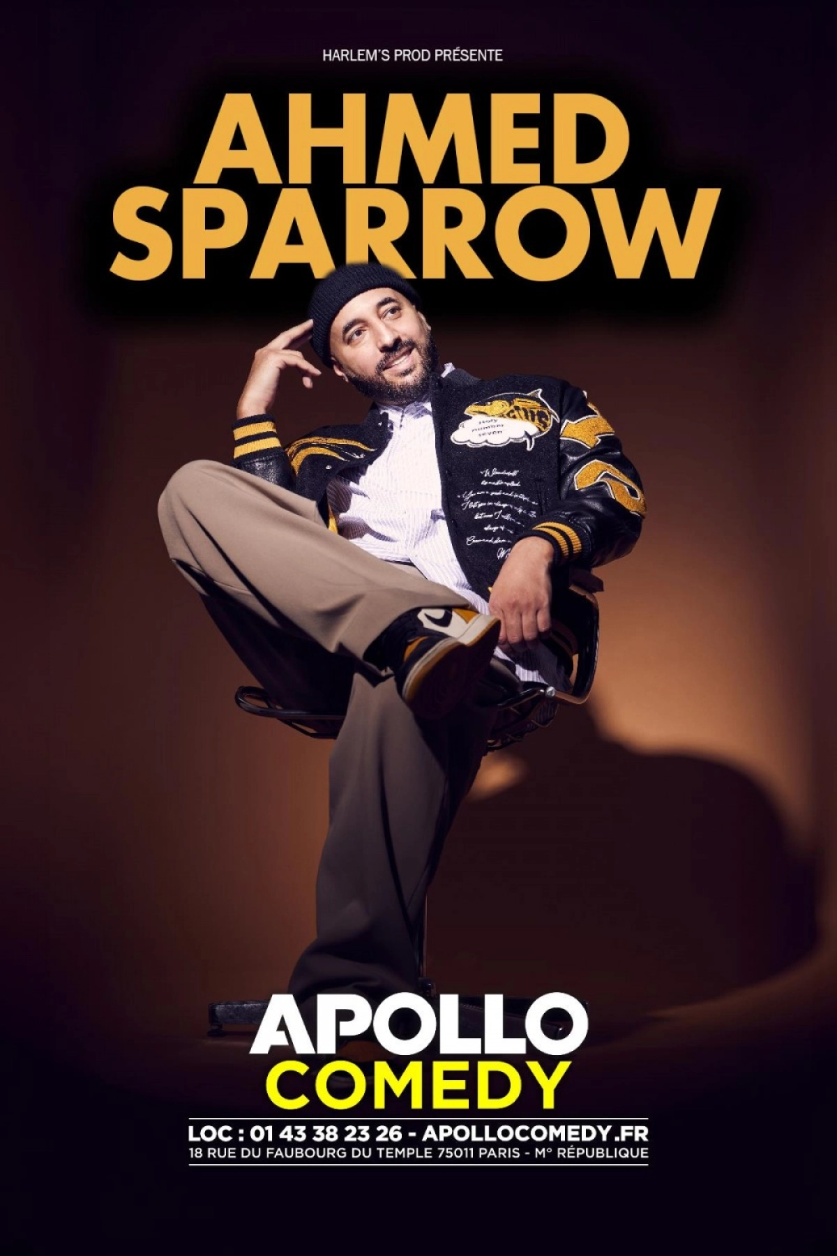 Ahmed Sparrow at Apollo Theatre Tickets