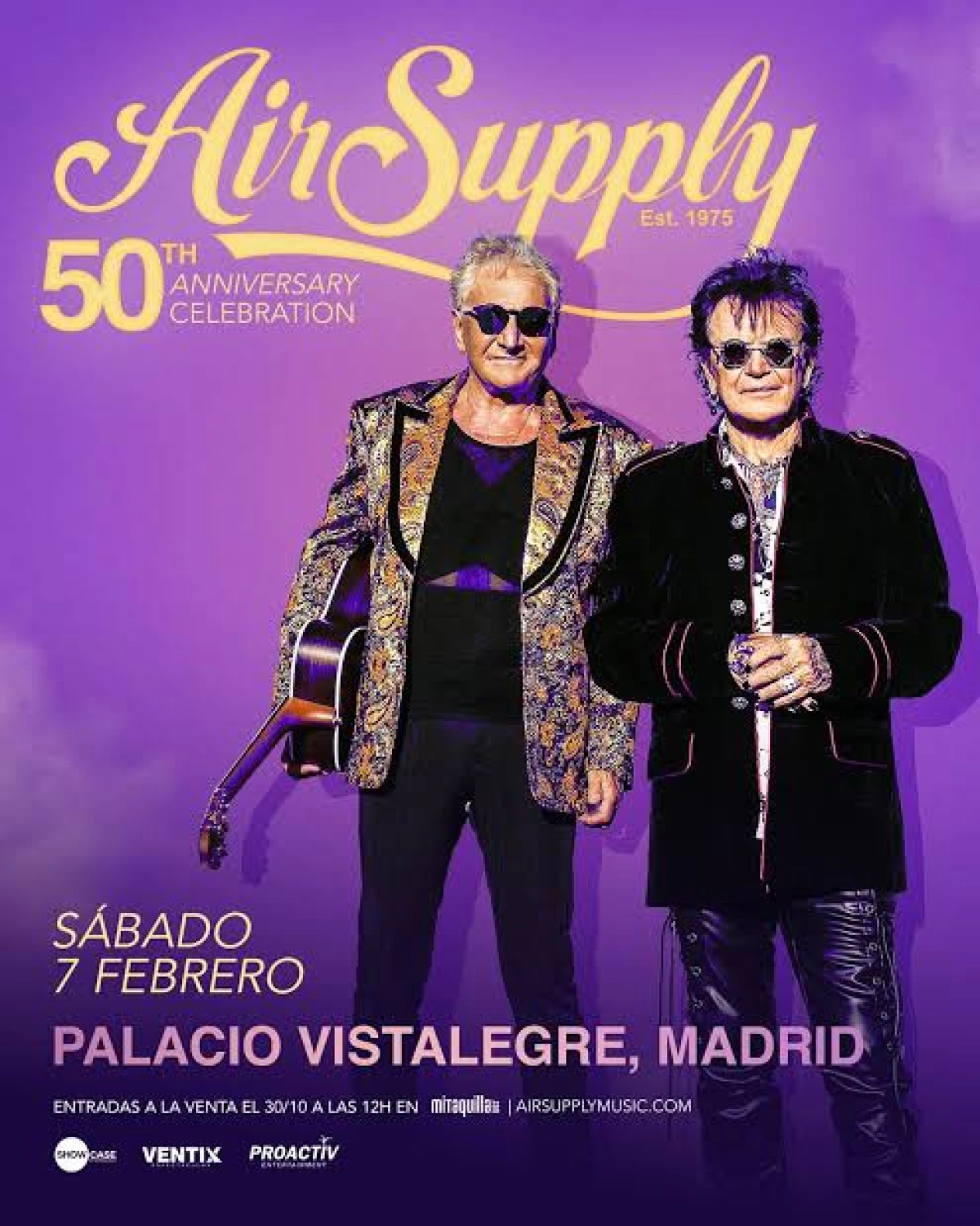 Air Supply en Palacio Vistalegre Tickets