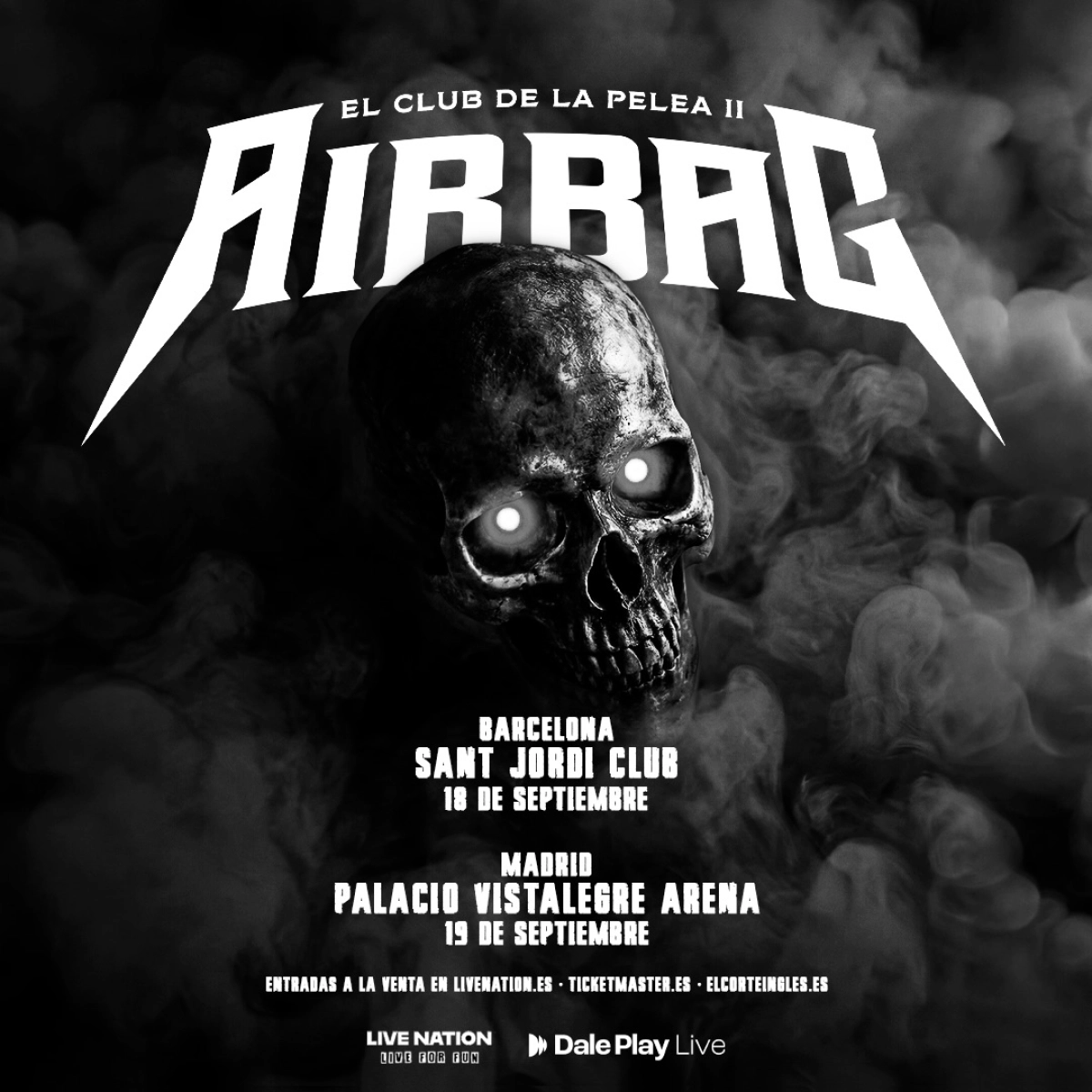 Airbag en Palau Sant Jordi Tickets