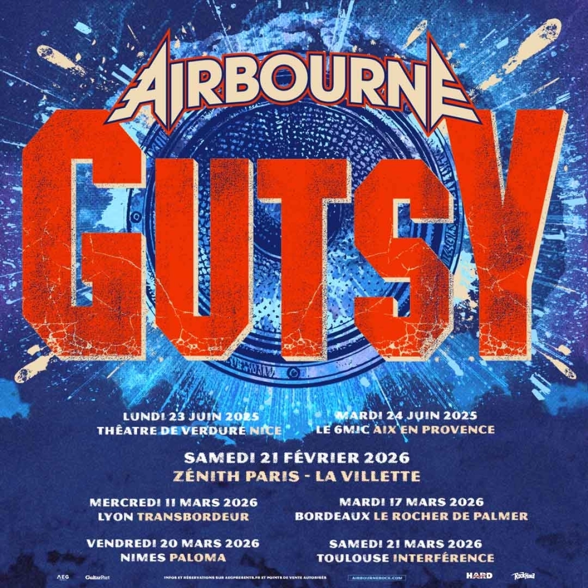 Billets Airbourne (Rocher de Palmer - Bordeaux)