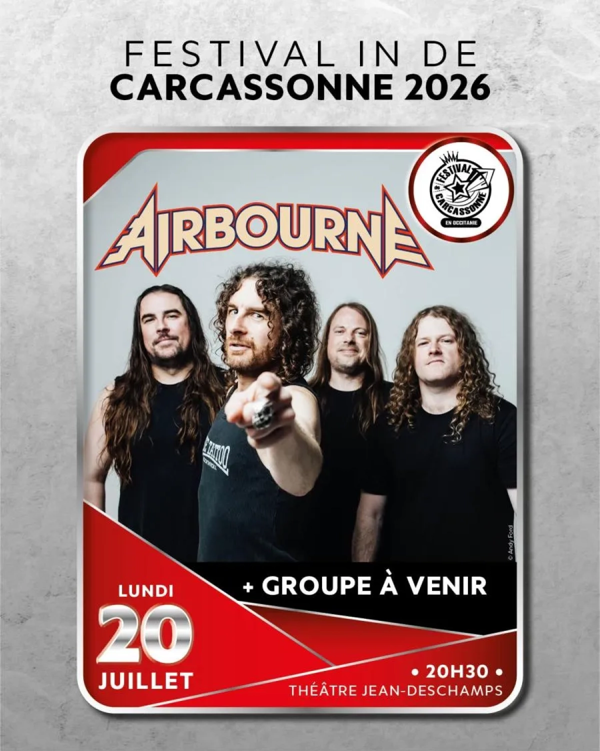 Billets Airbourne (Theatre Jean Deschamps - Carcassonne)