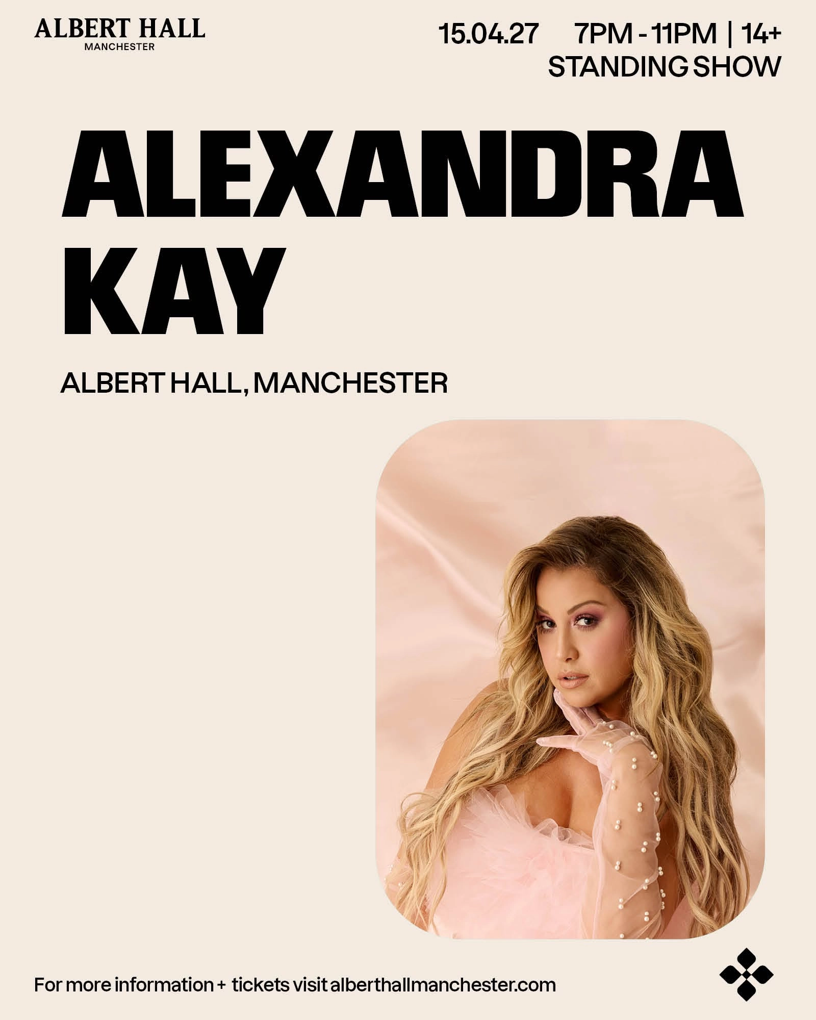 Alexandra Kay at Albert Hall Manchester Tickets