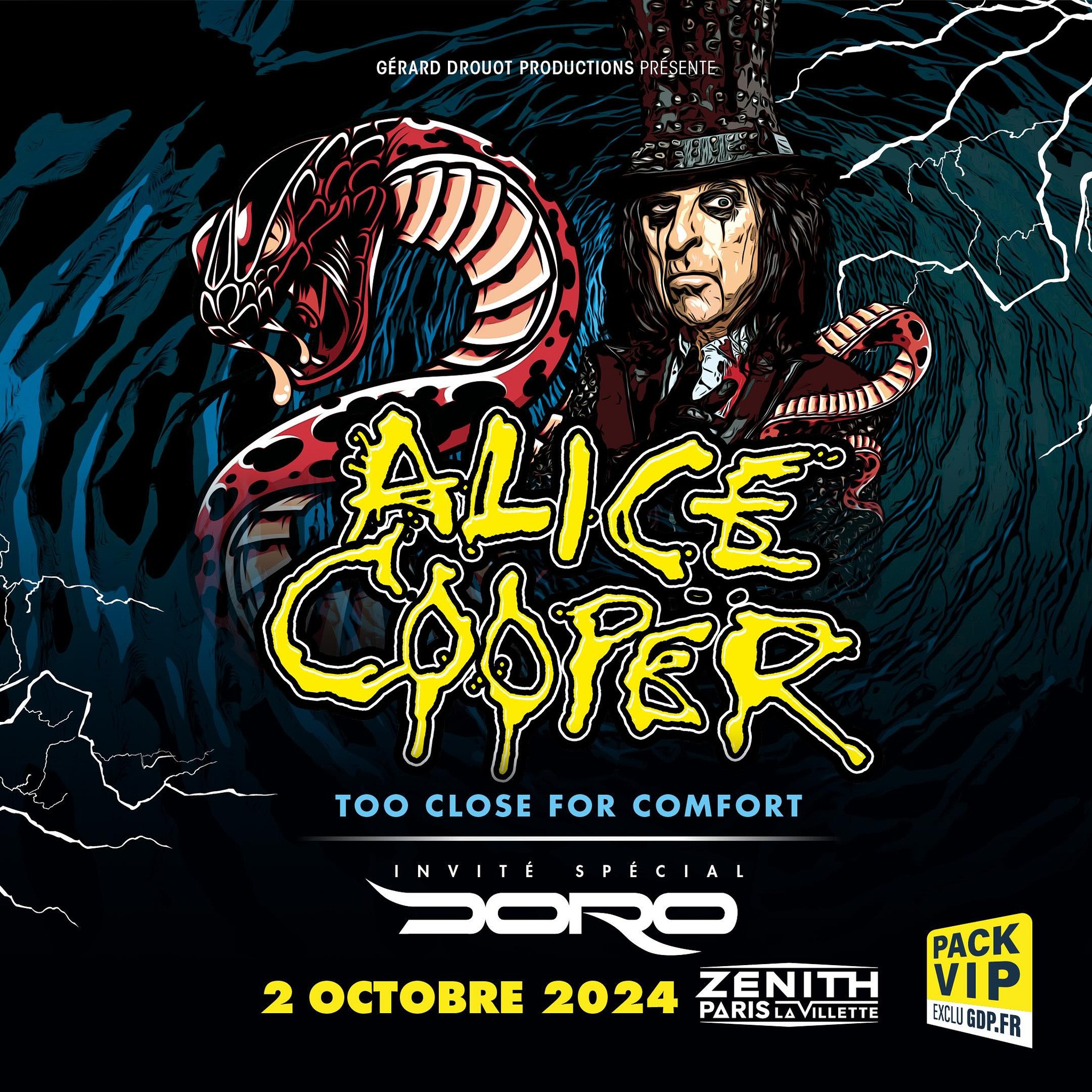 Alice Cooper en Zenith Paris Tickets