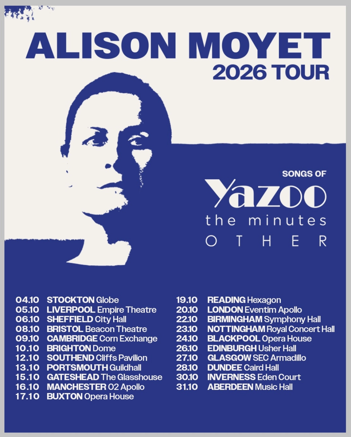 Alison Moyet en Brighton Dome Tickets