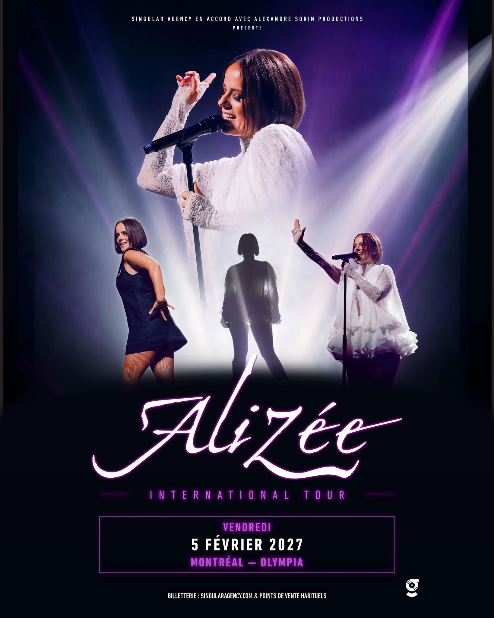 Billets Alizée (Olympia Montreal - Montreal)