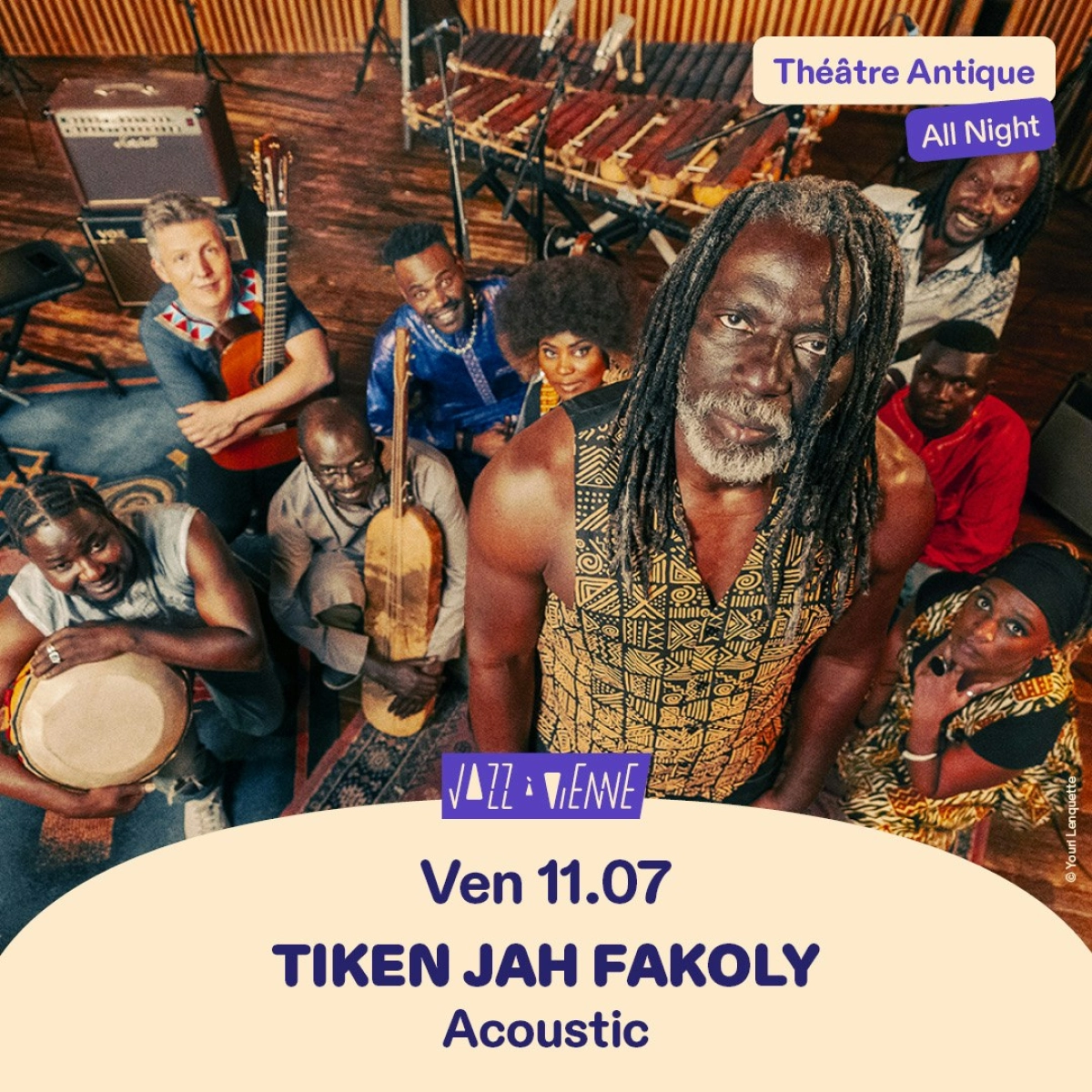 Billets All Night - Tiken Jah Fakoly 'acoustic' (Theatre Antique Vienne - Vienne)
