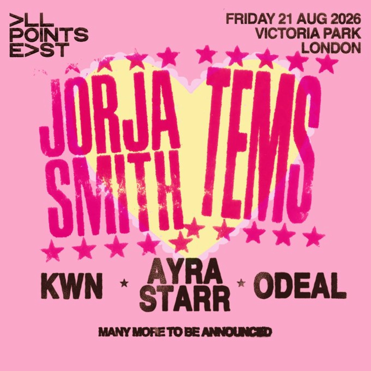 All Points East: Jorja Smith - Tems at Victoria Park London Tickets