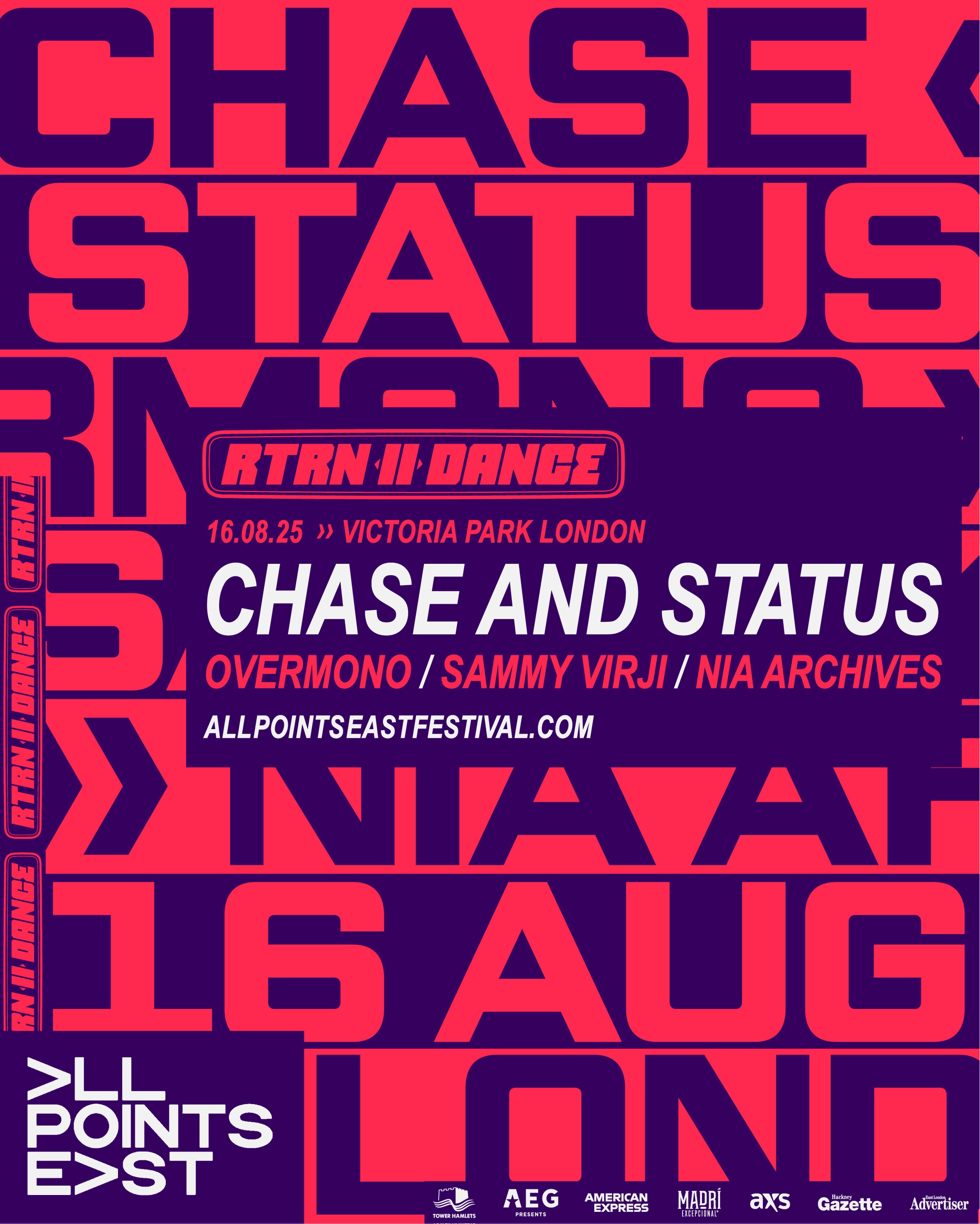 All Points East - Chase and Status at Victoria Park London Tickets