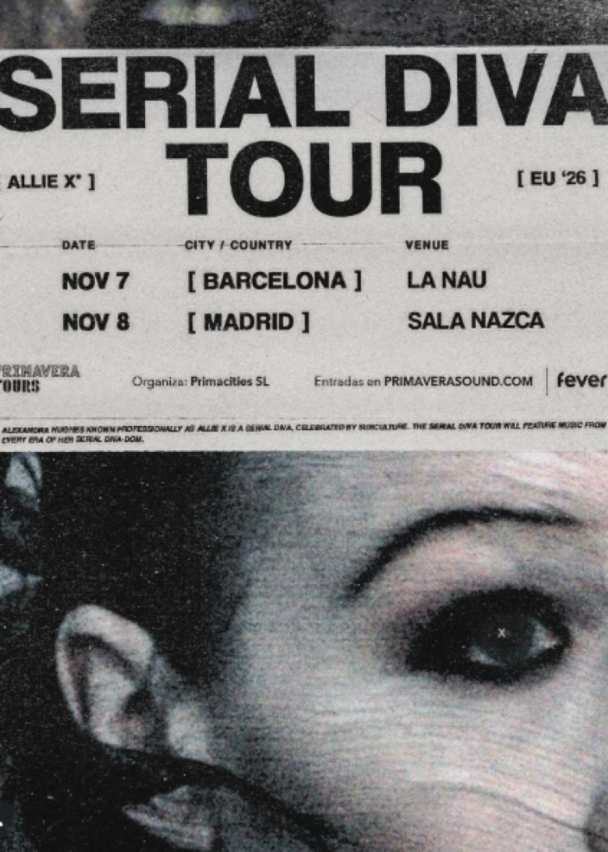 Allie X at Sala Nazca Tickets
