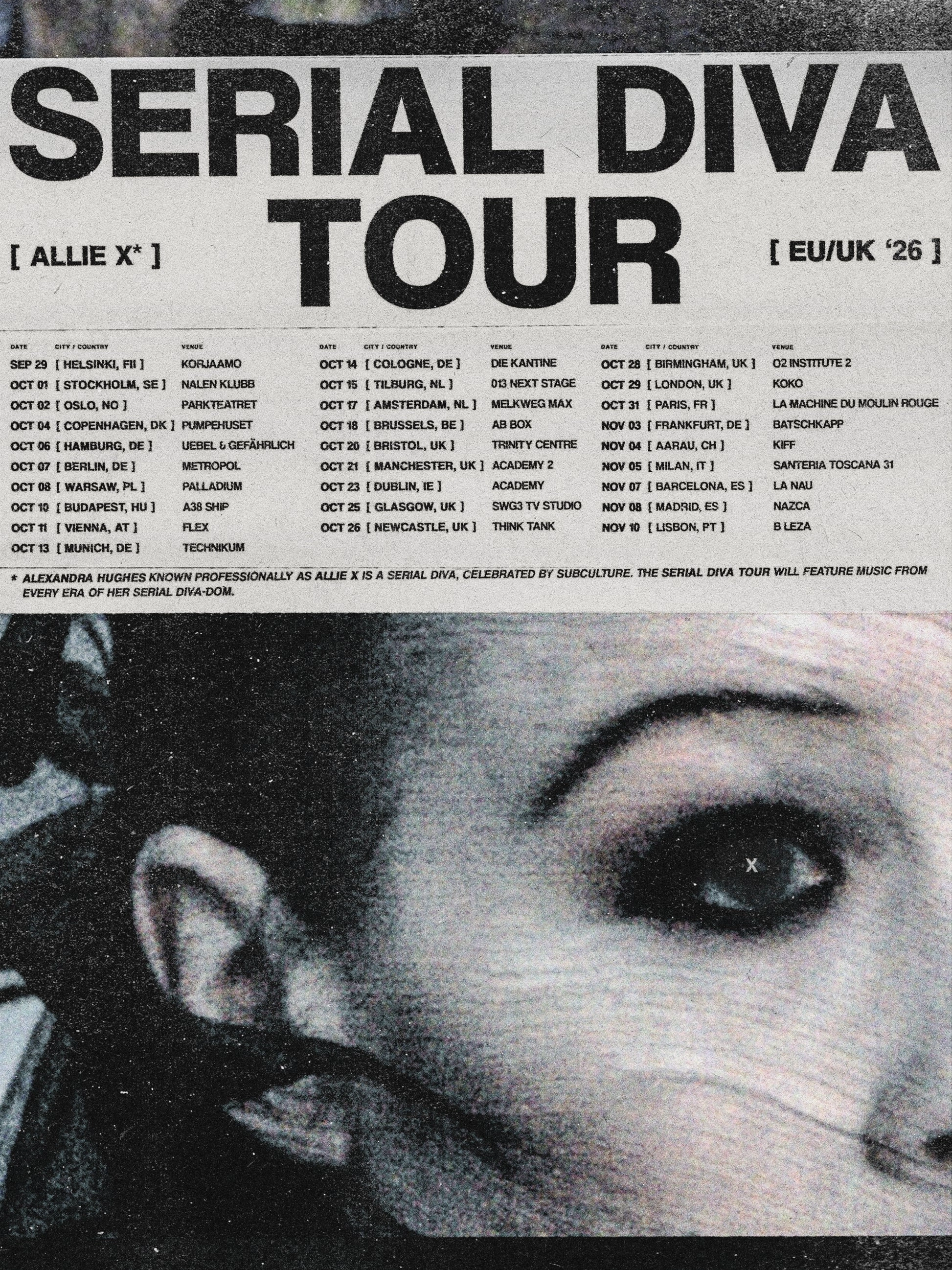 Allie X al Uebel und Gefährlich Tickets