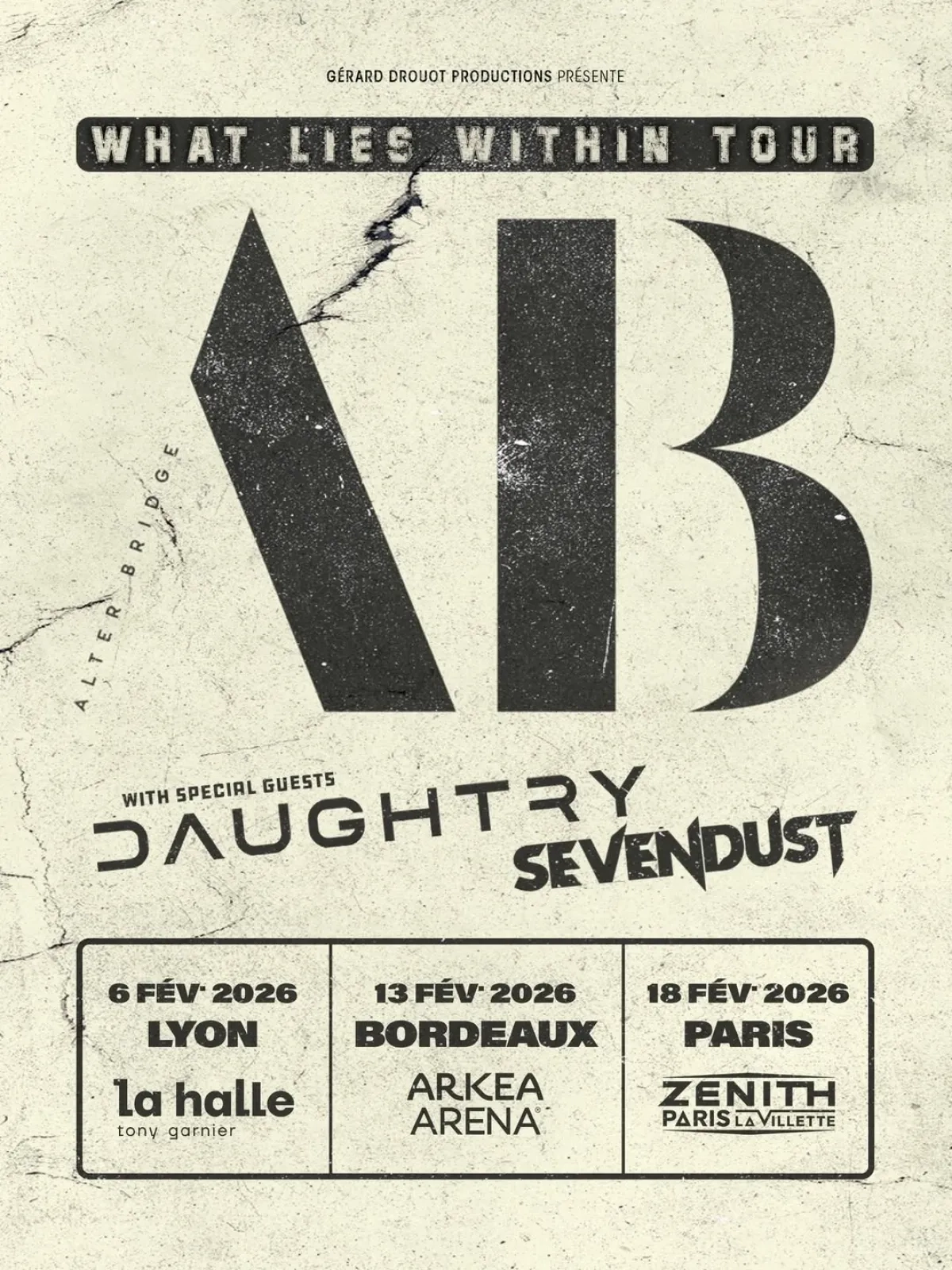 Billets Alter Bridge (Arkea Arena - Bordeaux)