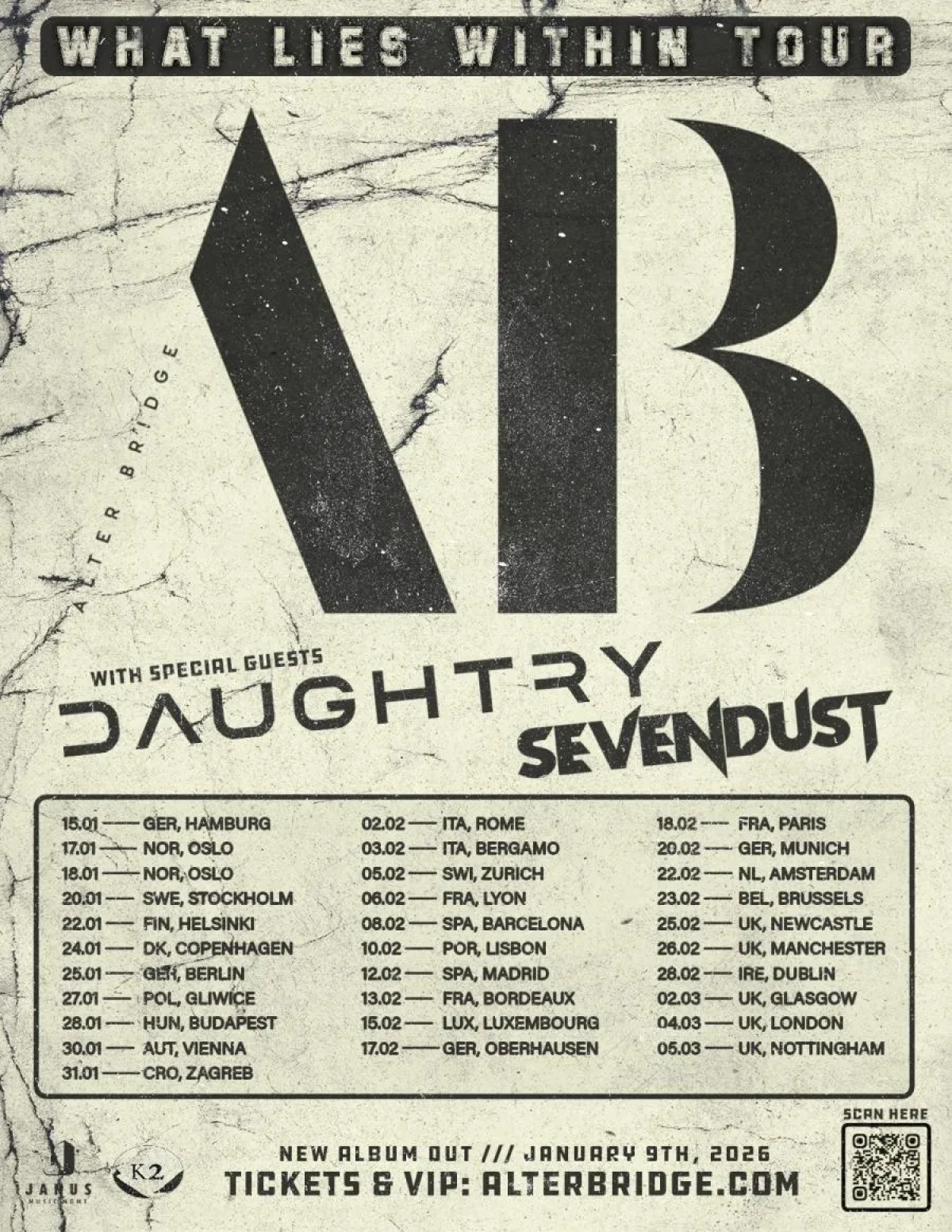 Billets Alter Bridge (Zenith München - München)