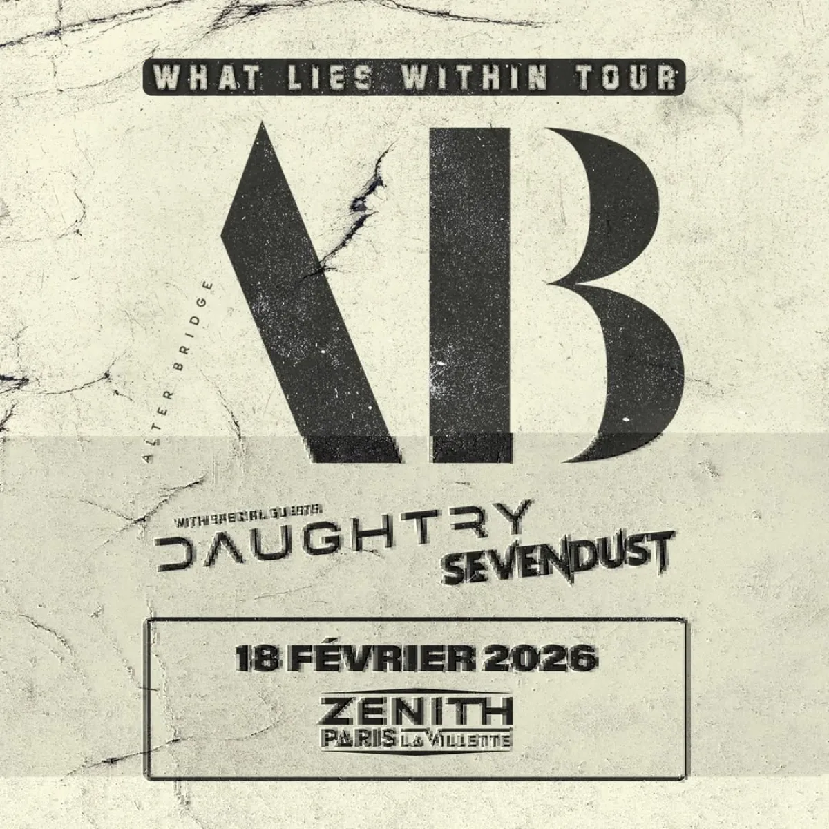Billets Alter Bridge (Zenith Paris - Paris)