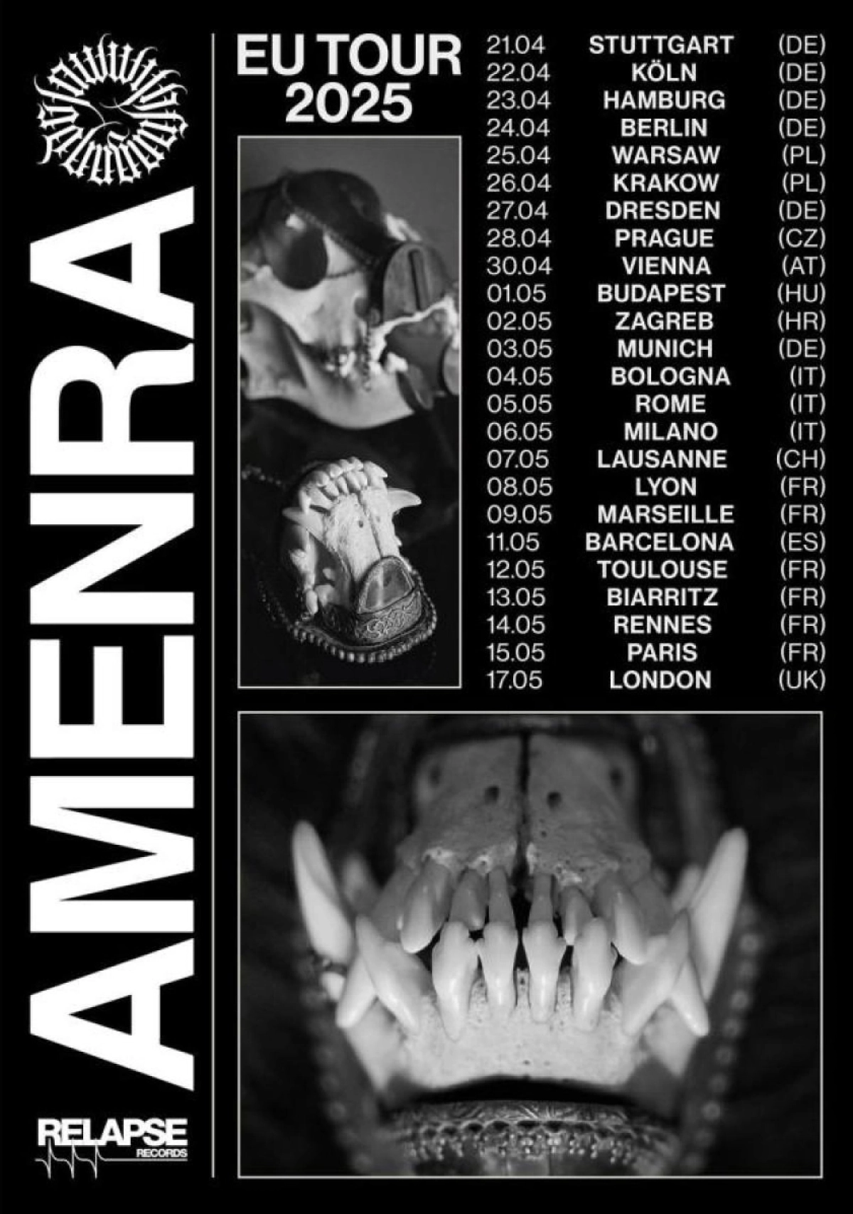 Billets Amenra (Elysee Montmartre - Paris)