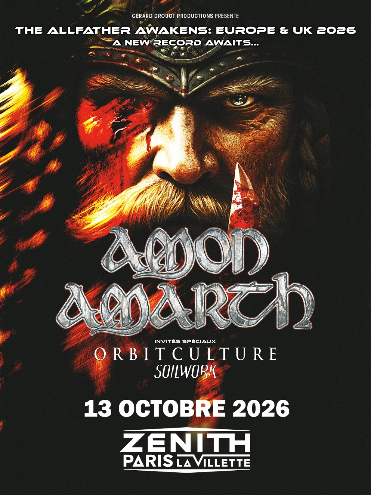Billets Amon Amarth (Zenith Paris - Paris)