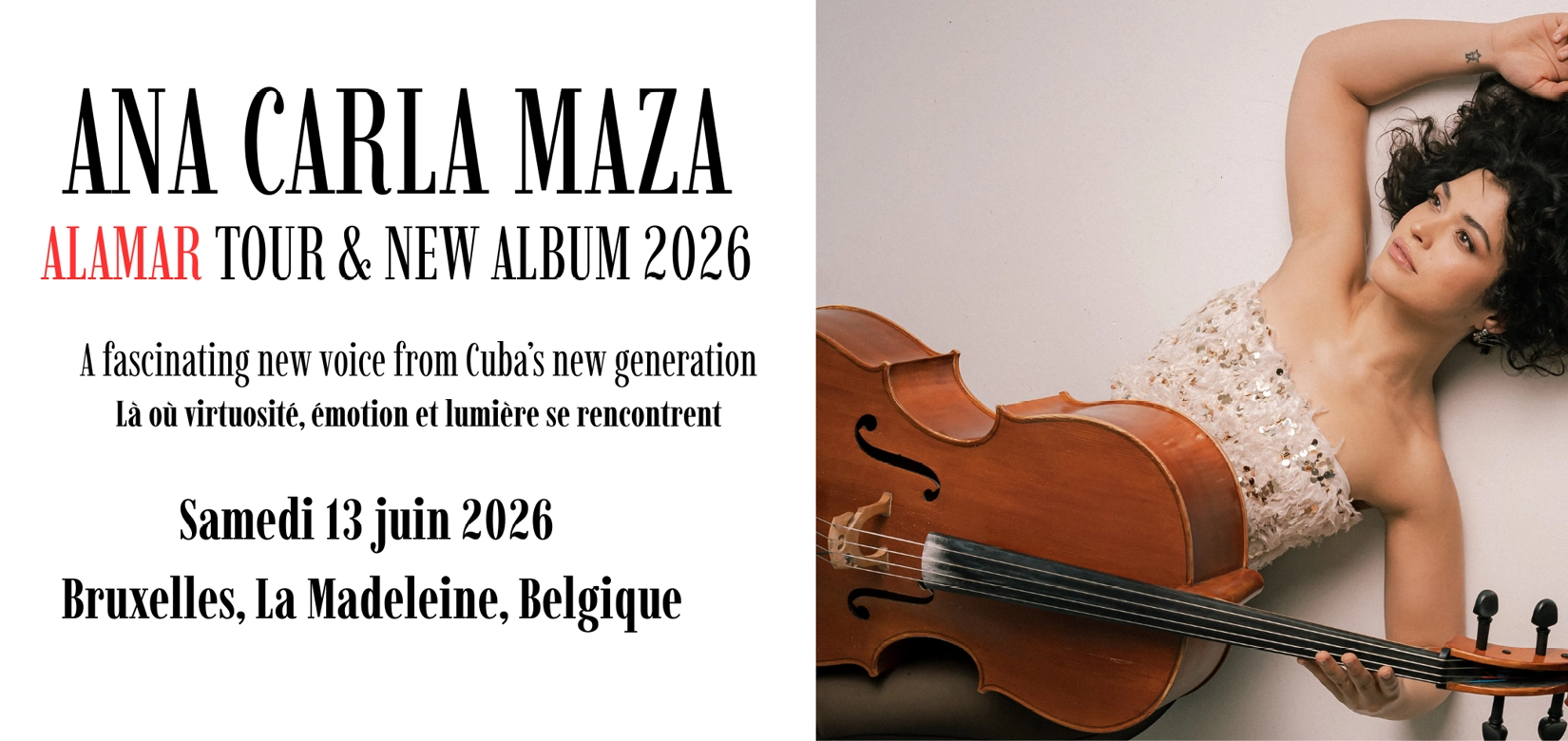 Billets Ana Carla Maza (La Madeleine Bruxelles - Bruxelles)