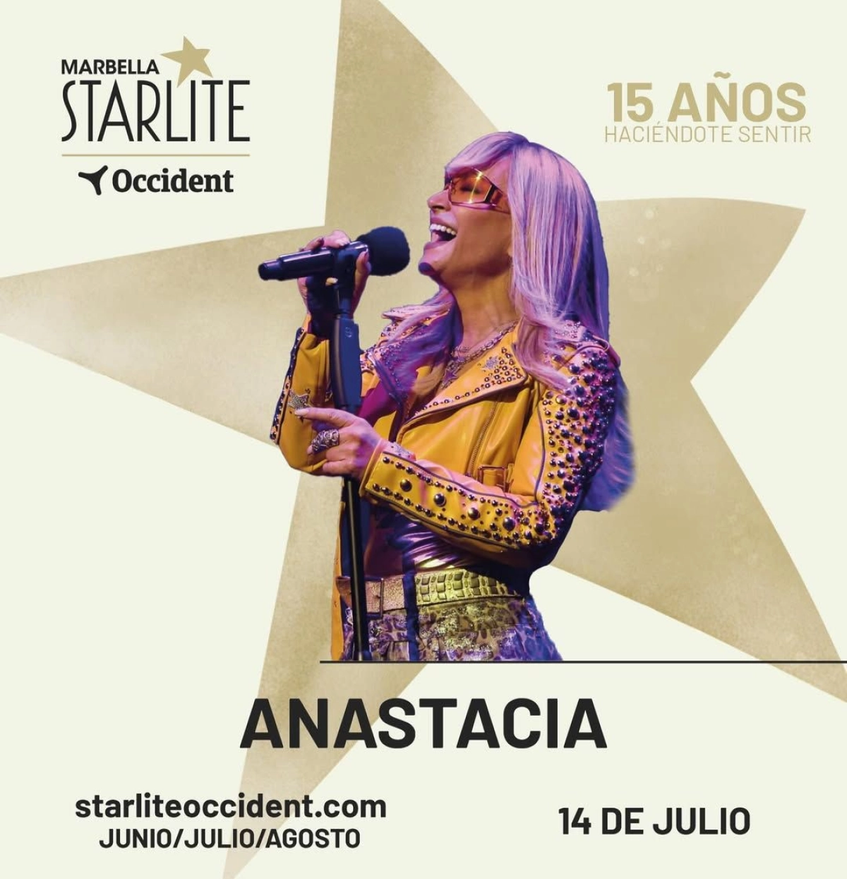 Billets Anastacia (Starlite Marbella - Marbella)