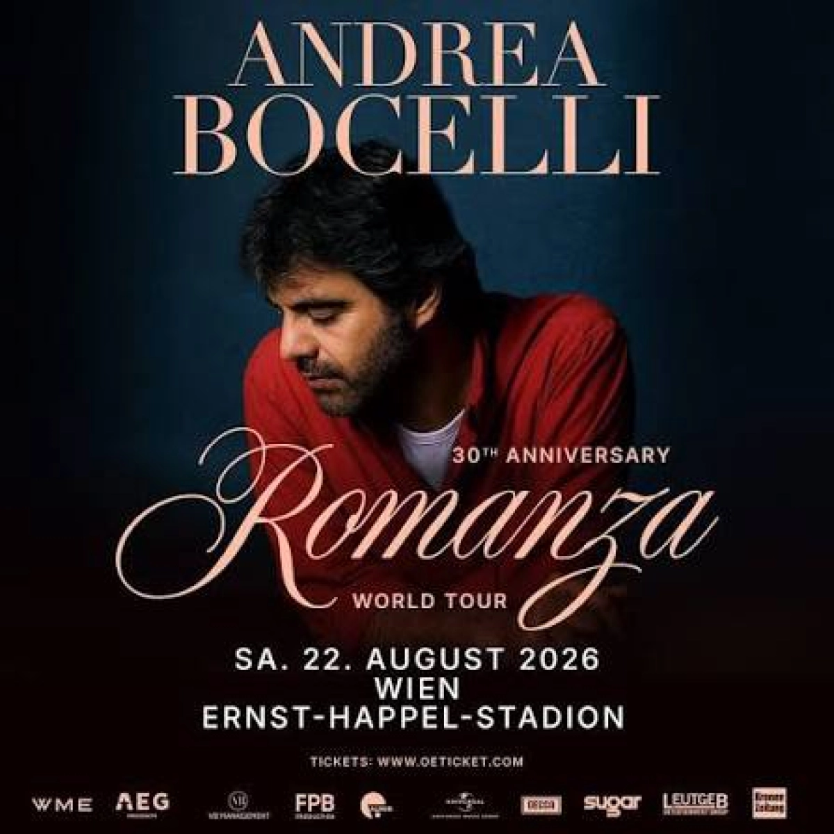 Andrea Bocelli at Ernst Happel Stadion Tickets