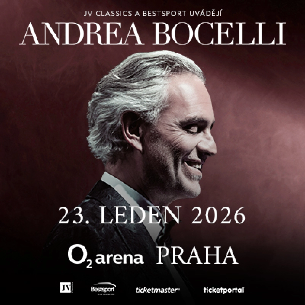Andrea Bocelli at O2 Arena Prague Tickets