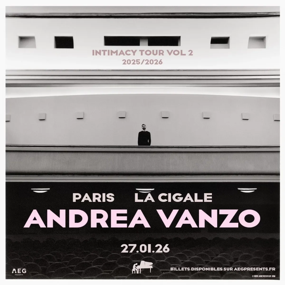 Billets Andrea Vanzo (La Cigale - Paris)