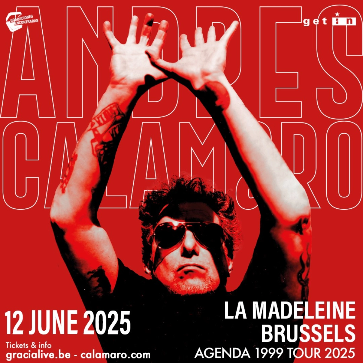 Billets Andrés Calamaro (La Madeleine Bruxelles - Bruxelles)