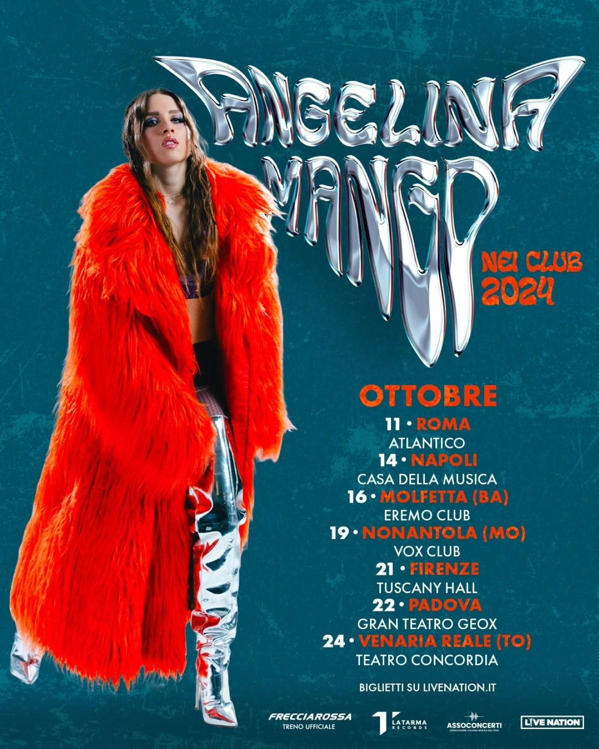 Angelina Mango - Nei Club 2024 en Atlantico Roma Tickets
