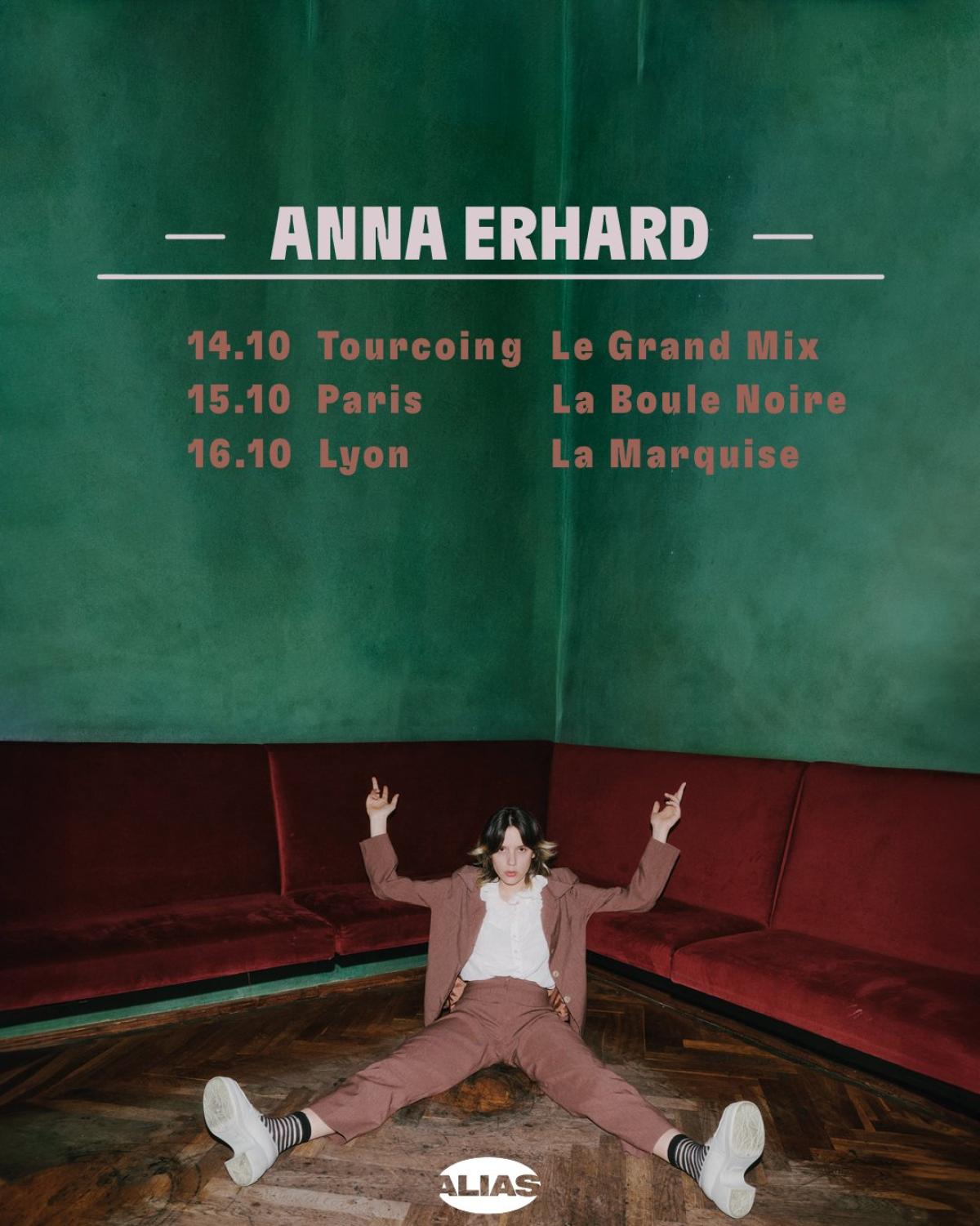 Billets Anna Erhard (Le Grand Mix - Tourcoing)