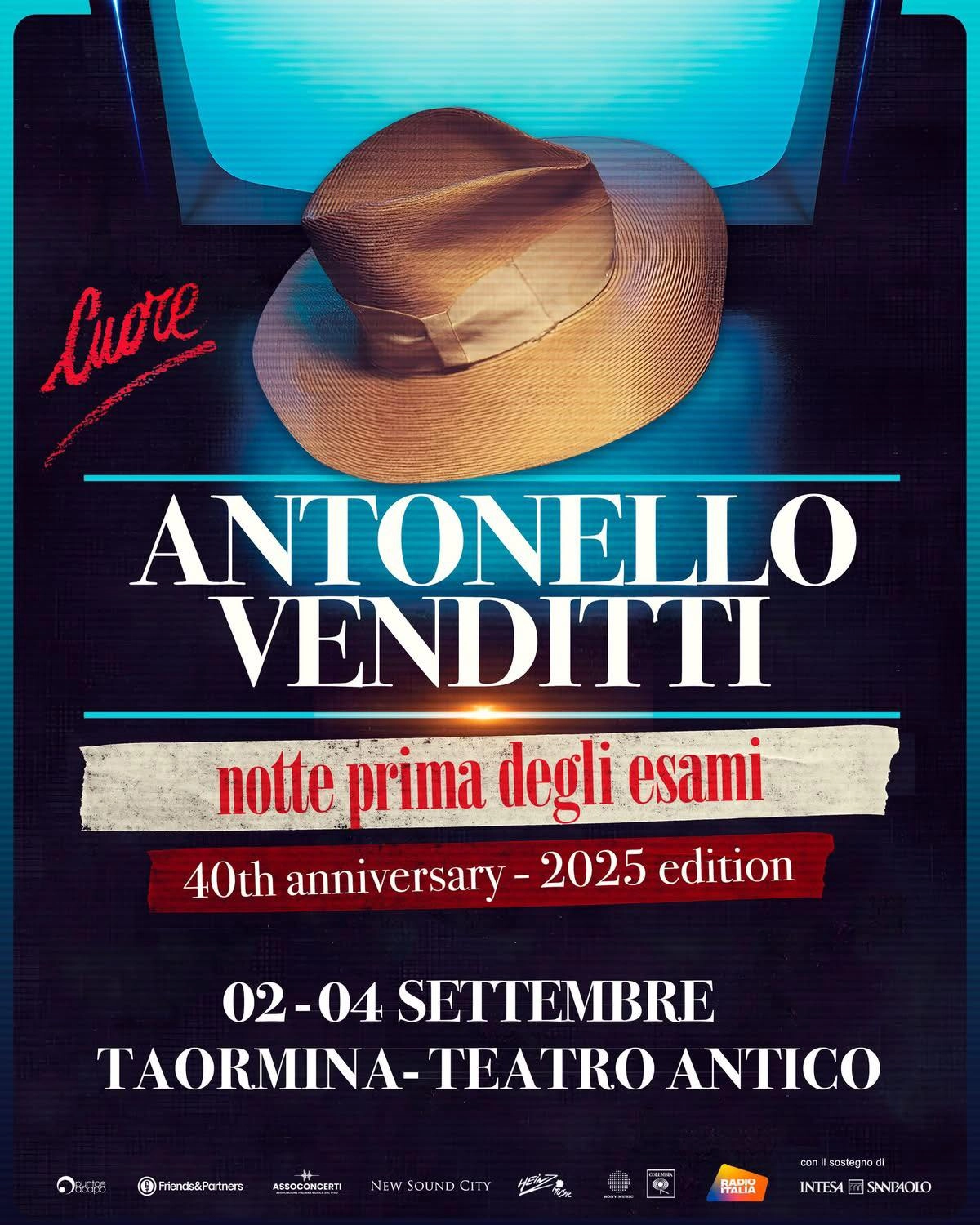 Billets Antonello Venditti (Teatro Antico Taormina - Tauromenion)