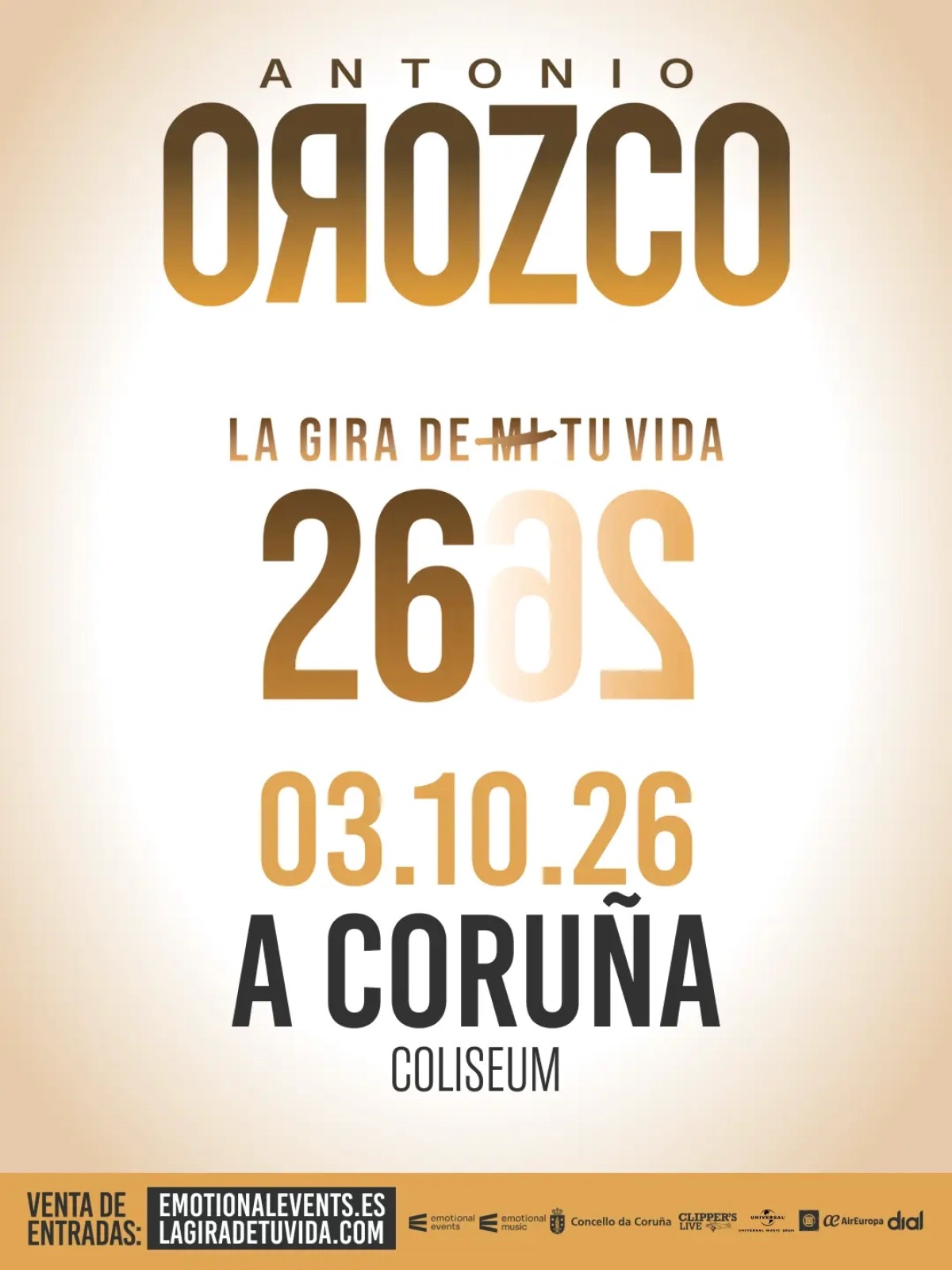 Billets Antonio Orozco (Coliseum da Coruna - La Coruna)