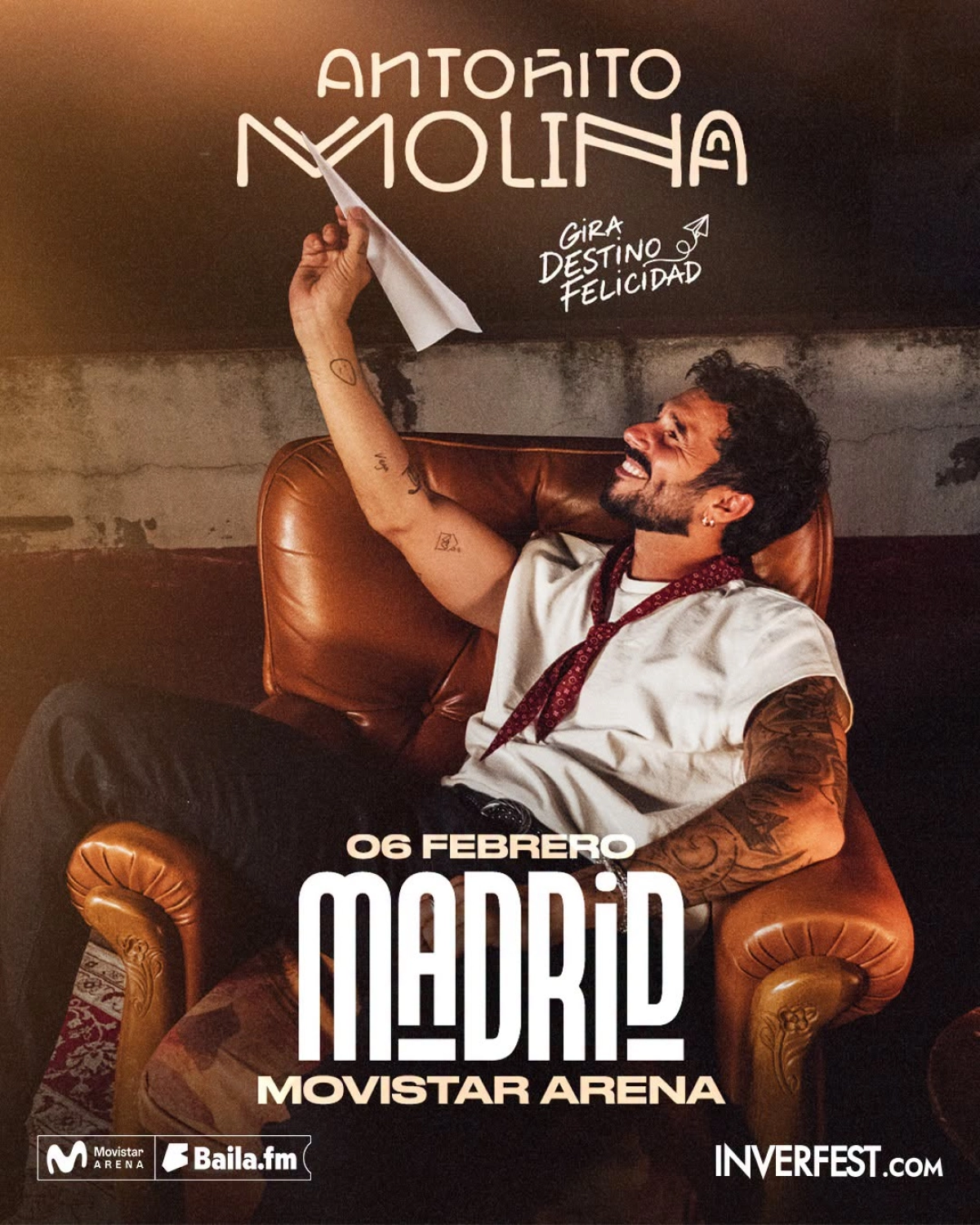 Antonito Molina en Movistar Arena Madrid Tickets