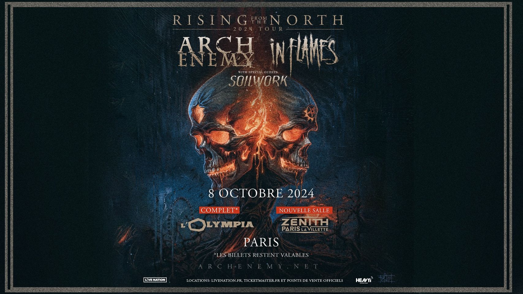 Arch Enemy - In Flames en Zenith Paris Tickets