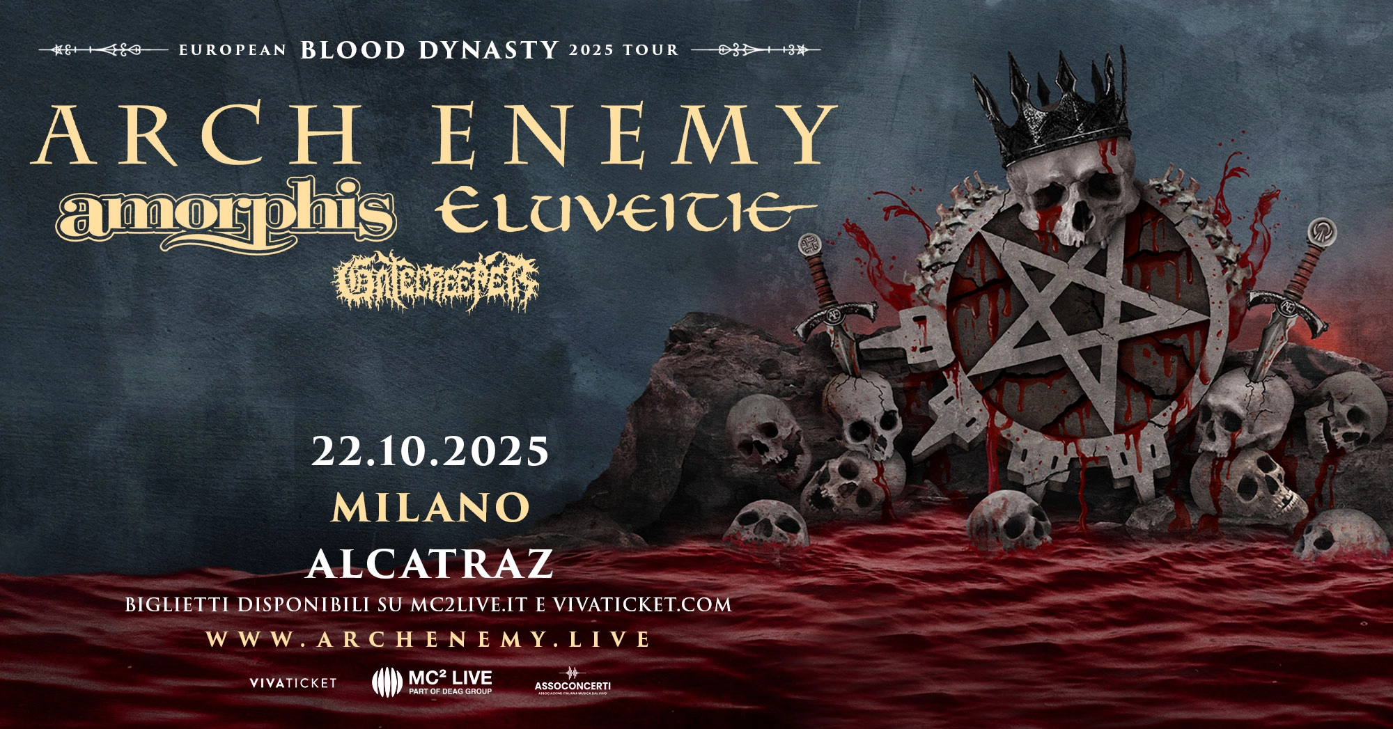 Billets Arch Enemy (Alcatraz Milan - Milan)