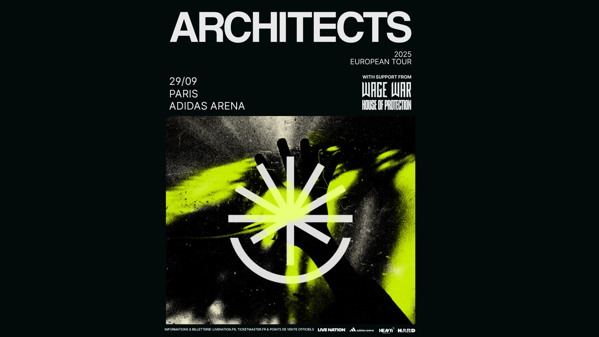 Billets Architects (Adidas Arena - Paris)