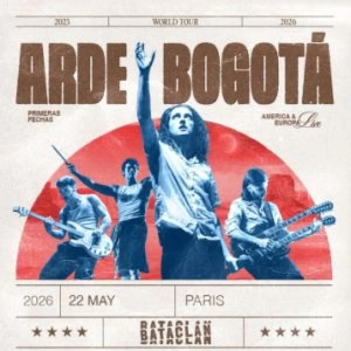 Billets Arde Bogota (Bataclan - Paris)