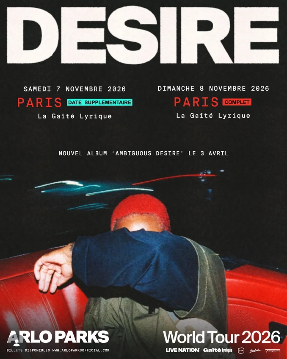 Billets Arlo Parks (La Gaité Lyrique - Paris)